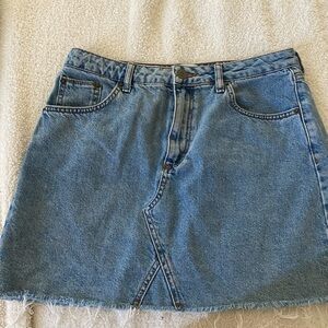 BDG Light Blue Denim Mini Skirt